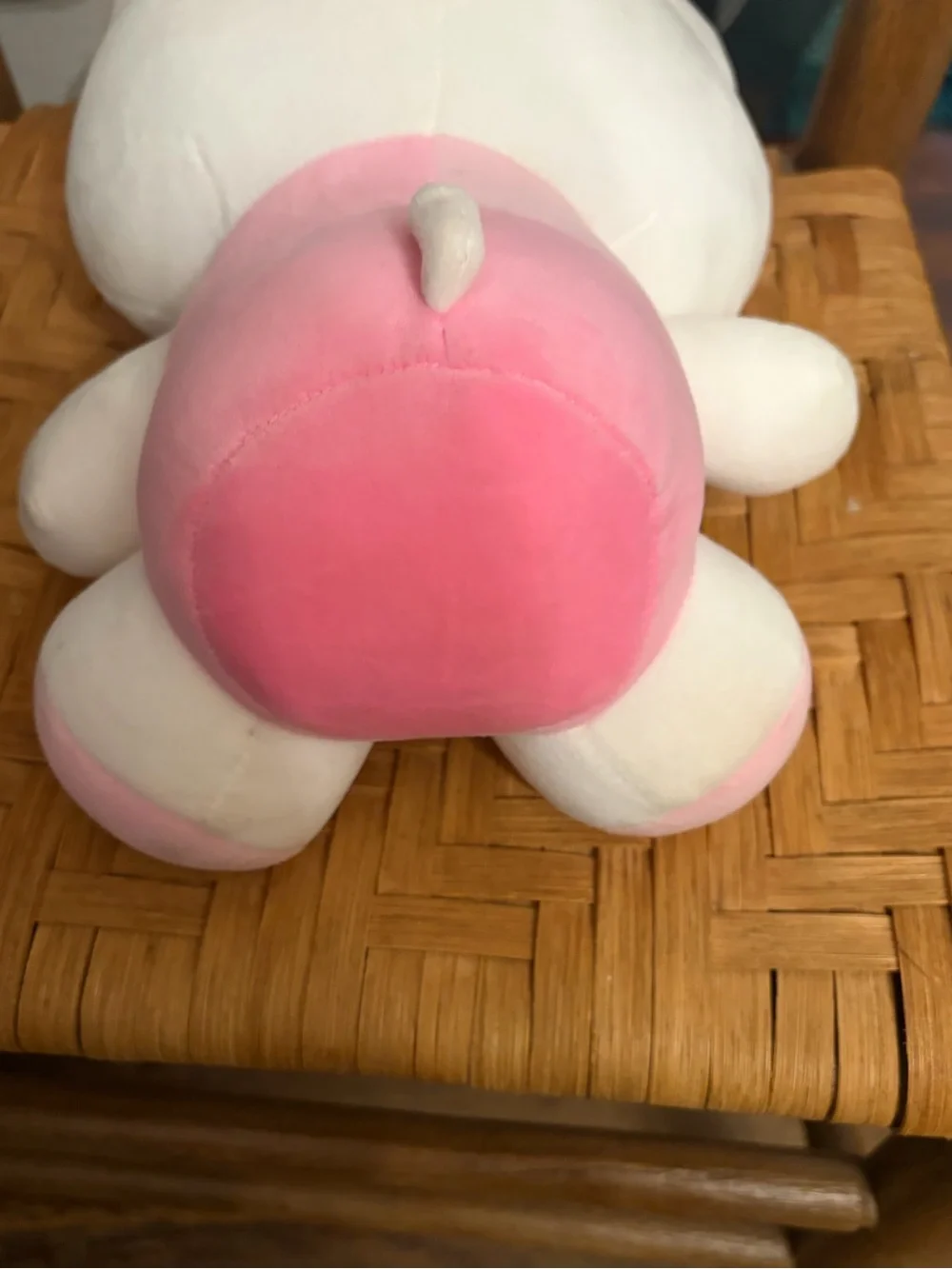 Hello Kitty Pink & White Plush with Decorative Bow